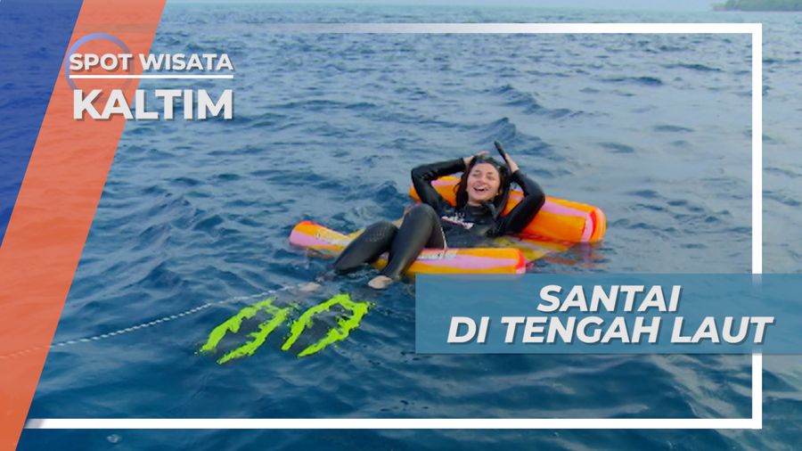 Lelah Melakukan Tarian Alam Bersama Pari Manta, Saatnya Bersantai di Tengah Laut Derawan 