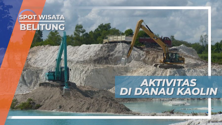 Pesona Biru Menyala Danau Kaolin, Saksi Kekayaan Tambang Bangka Belitung