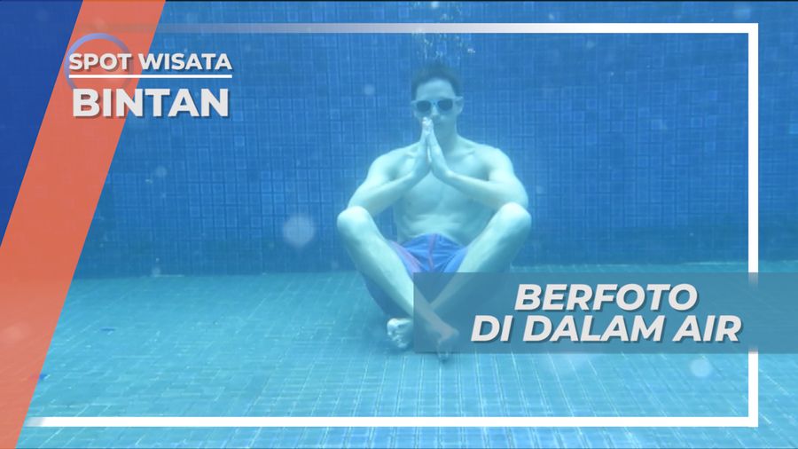 Berburu Foto Cantik di Dasar Kolam Renang, Bintan