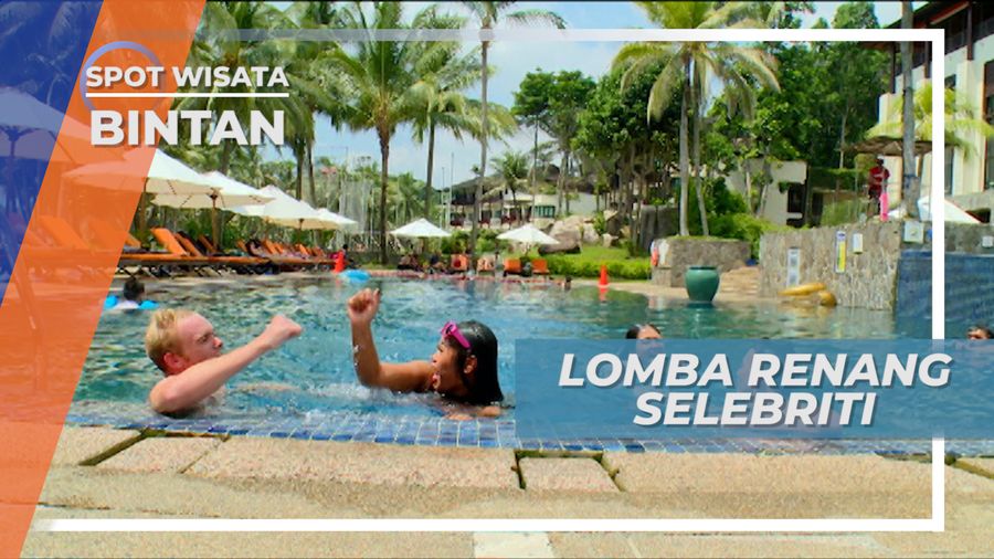 Adu Cepat Lomba Renang di Kolam Kawasan Wisata Bintan
