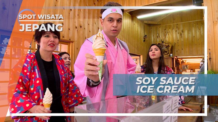 Mencicipi Sensasi Cita Rasa Unik Es Krim Dengan Guyuran Shoyu di Atasnya, Jepang