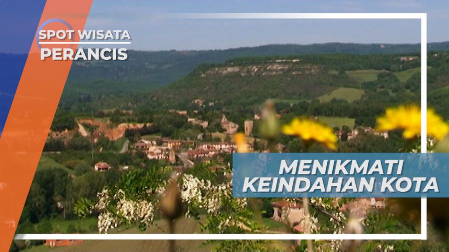 Cordes Sur Ciel, Indahnya Pemandangan Perkampungan Tertua dari Ketinggian, Perancis