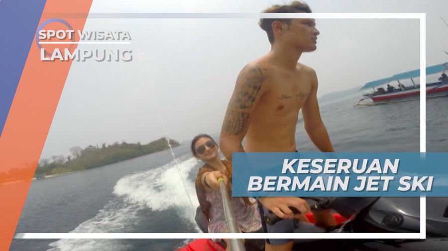 Bermain Jet Ski Mengelilingi Pulau Kelagian Lampung