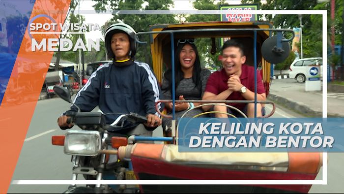 Menikmati Udara Kota, Berkeliling Medan Dengan Naik Bentor, Sumatera Utara