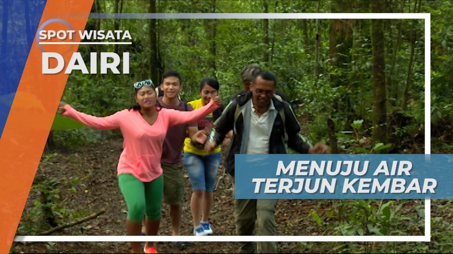 Air Terjun Kembar, Naik Turun Menyusuri Jalur Dalam Hutan, Sidikalang