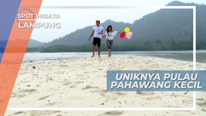 Air Surut untuk Melihat Hamparan Pasir Putih Pulau Pahawang Kecil, Lampung