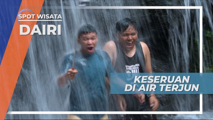 Air Terjun Kembar, Sensasi Dipijit Air Alam yang Berjatuhan dari tebing, Sidikalang 