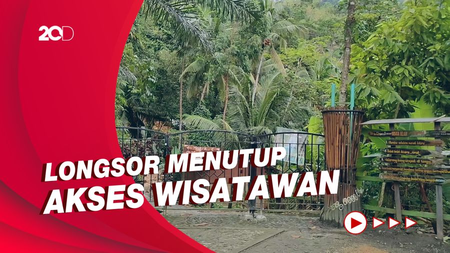 Pedagang Wisata Kedung Pedut Terpaksa Nganggur karena Longsor Besar