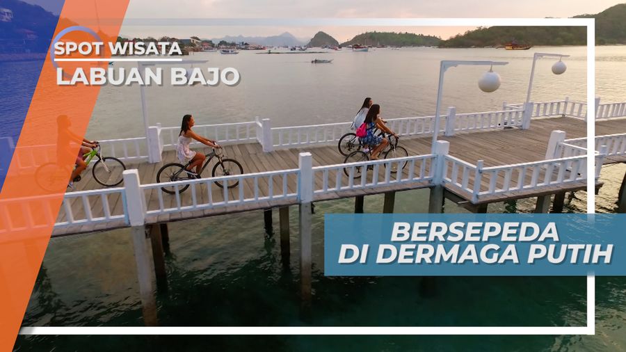 Bersepeda Santai di Dermaga Putih Labuan Bajo Nusa Tenggara Timur