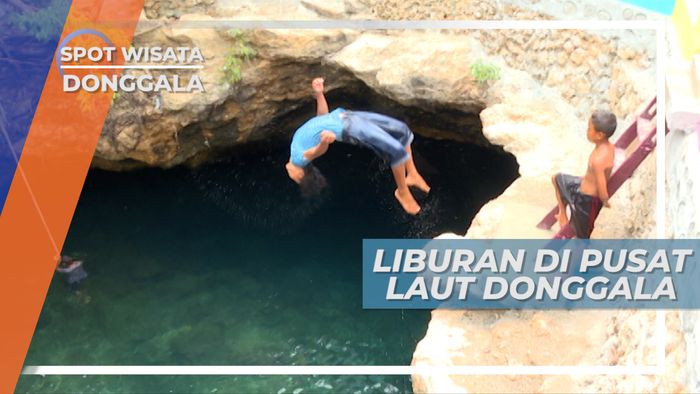 Terjun ke Air, Keseruan Saat Bermain di Pusat Laut Donggala Sulawesi Tengah