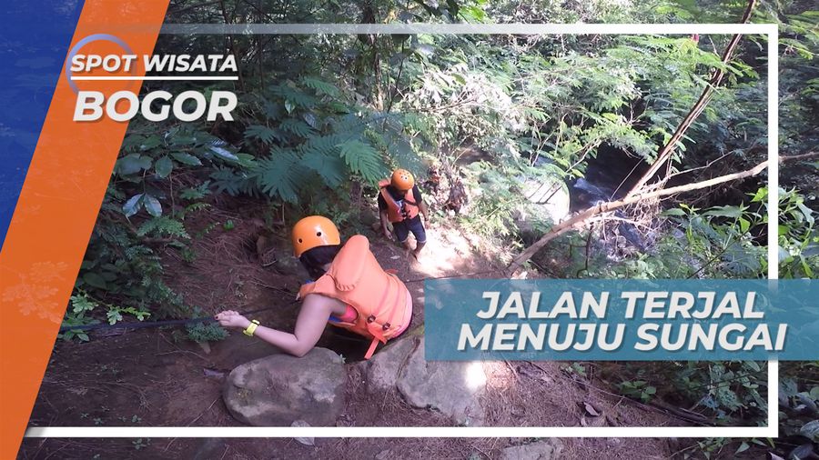 Jalan Terjal Menuju Curug Panjang Bogor