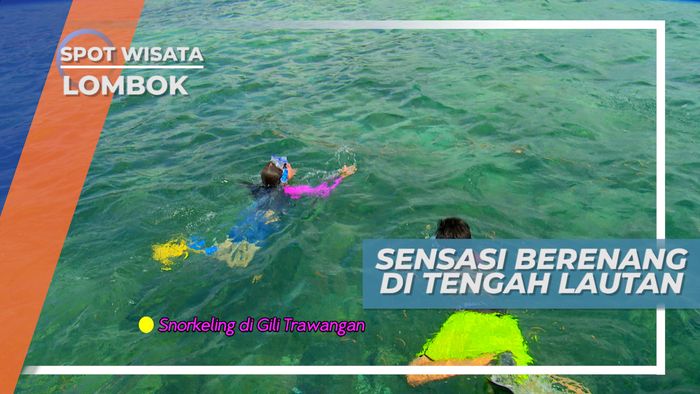 Gili Trawangan, Sensasi Menantang Berenang di Tengah Lautan, Lombok