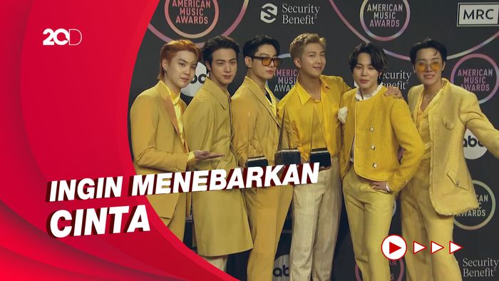 Menang 3 Piala AMA 2021, BTS: Kami Boyband Kecil dari Korea