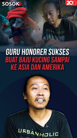 Mantan Guru Honorer Jadi Pembuat Baju Kucing