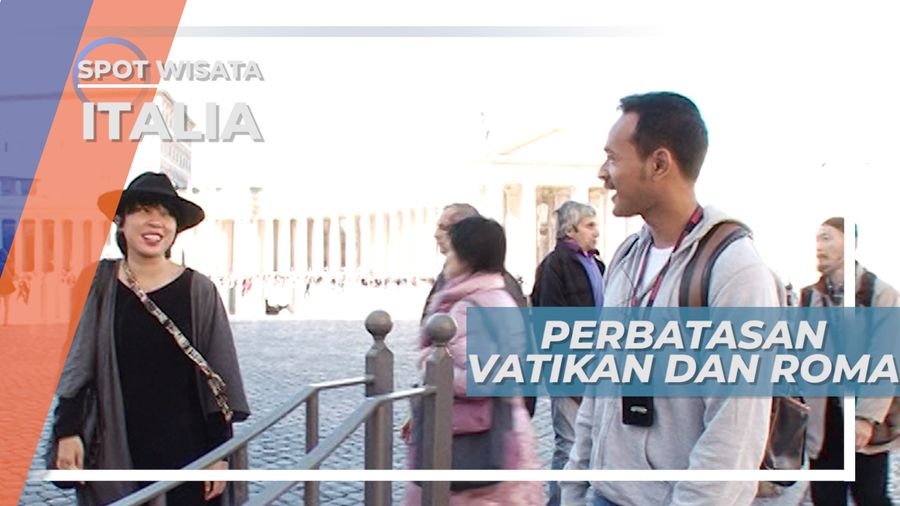 Melihat Dari Dekat Pagar Pembatas Vatikan dan Roma, Italia