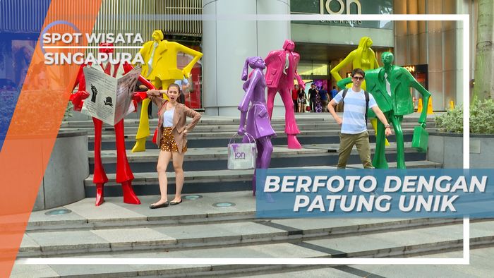 Patung Unik di Orchard Road Singapura, Cocok Buat Foto-foto