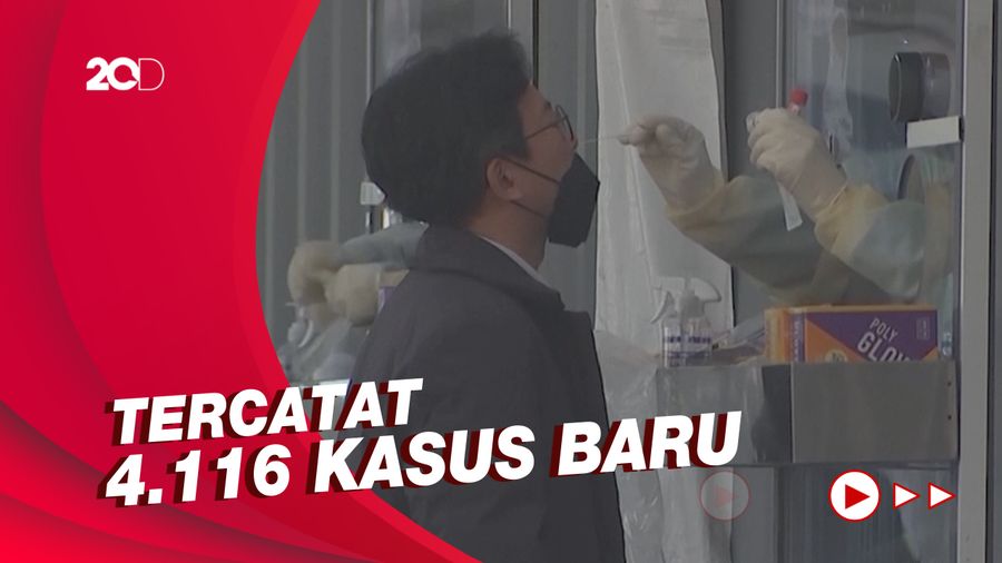 Perdana! Korea Selatan Tembus 4.000 Kasus Baru Covid-19