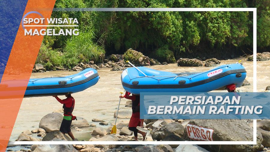 Dayung, Helm, dan Pelampung, Persiapan Rafting di Sungai Progo Magelang