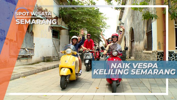 Naik Vespa Berkeliling Menikmati Kota Lumpia, Semarang