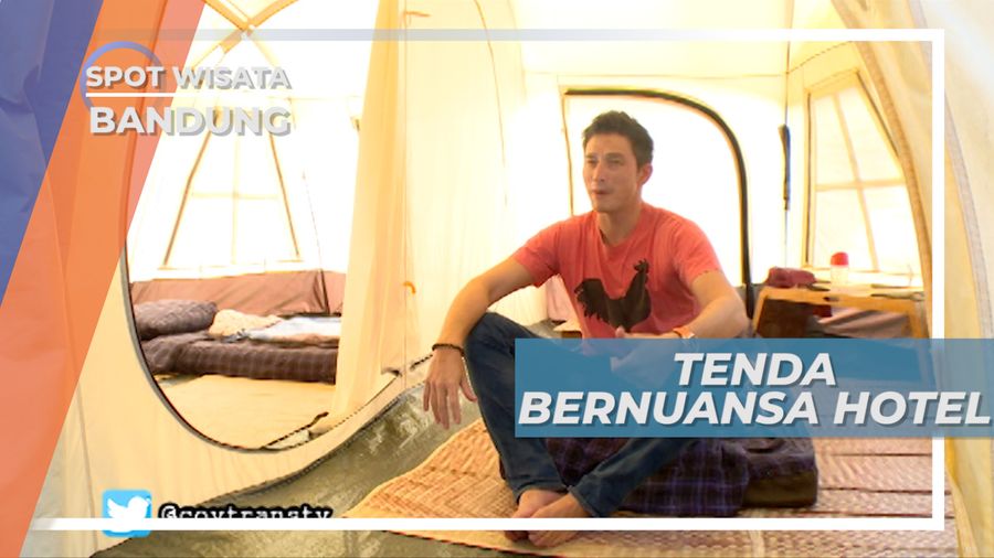 Tenda Bernuansa Hotel di Tengah Hutan Bandung