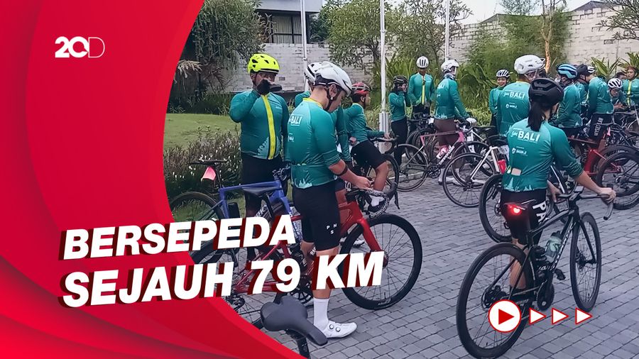 Sensasi Gowes Sepeda di Jalur Keriting Klungkung Bali