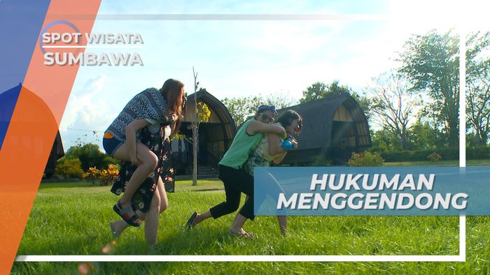 Unjuk Kekuatan Menggendong Lawan Main di Kawasan Cottages yang Asri dan Alami, Sumbawa