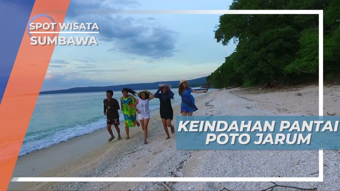 Pantai Poto Jarum, Bersantai Menikmati Pemandangan Sore di Tepi Pantai, Sumbawa