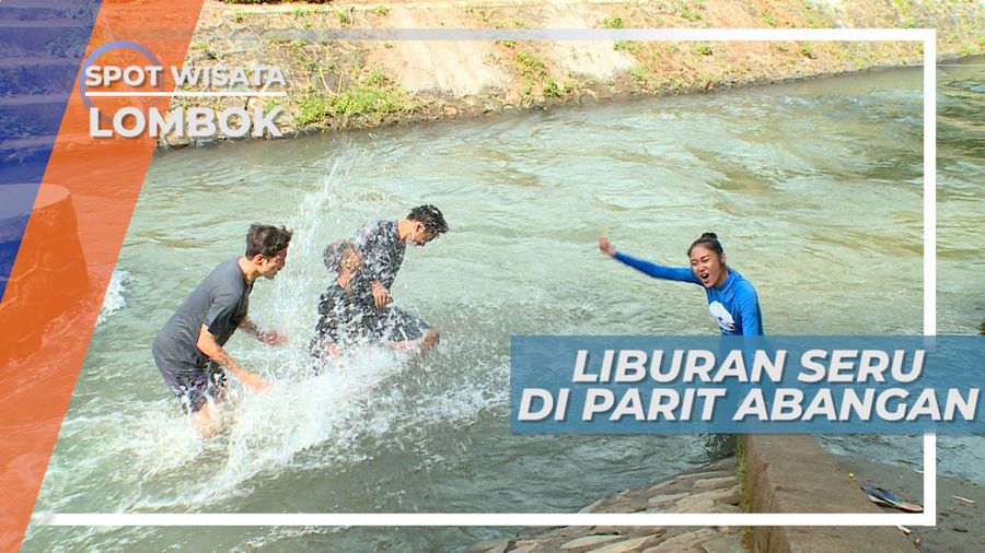 Parit Abangan Lombok Tengah, Serunya Meluncur di Saluran Irigasi Bak Wahana Air Ibukota
