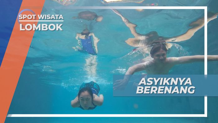 Aktivitas Relaksasi Pagi Hari, Berenang Di Segarnya Air Kolam, Lombok