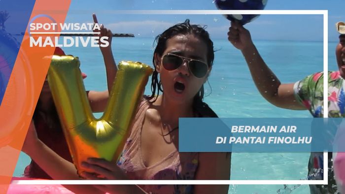 Bermain Air  Pantai Finolhu, Bergembira di Surga Dunia Yang ada di Bumi ala Pulau Gasfinolhu Maldives