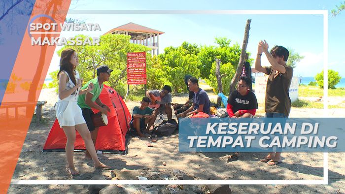 Keseruan Para Wisatawan di Pulau Kodingareng Keke Makassar