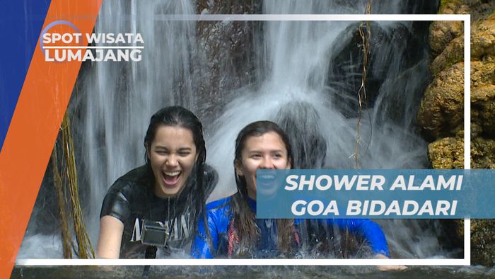 Berenang di Goa Bidadari Lumajang, Menikmati Kesegaran Shower Alami
