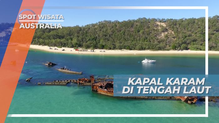 Kapal Karam, Penghalang Ombak yang Jadi Tempat Wisata, Moreton Island Australia