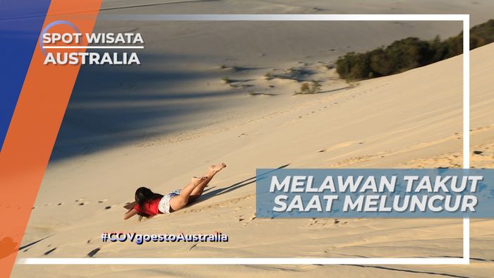 Menguji Adrenalin Meluncur di Atas Sand Boarding, Moreton Island Australia