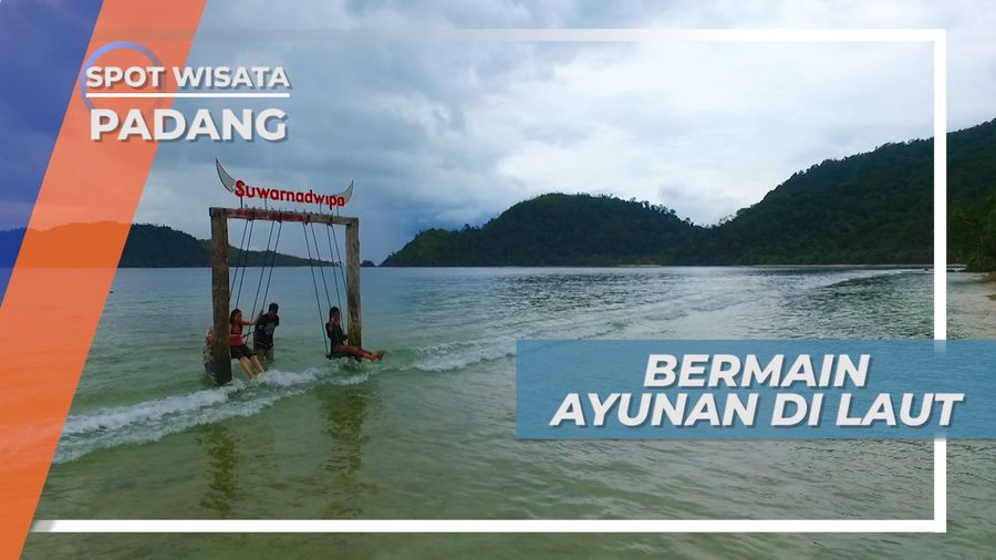 Ayunan Pantai Swarnadwipa Menanti Senja di Kabupaten Pesisir Selatan Padang