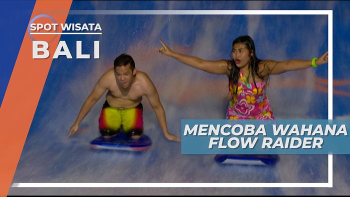 Mencoba Berseluncur di Ombak Buatan di Wahana Air Kuta Bali