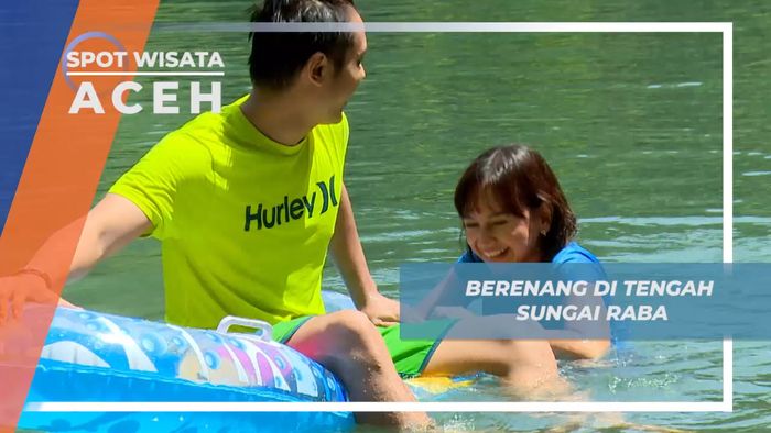 Berenang Menyusuri Jernihnya Air Sungai Raba, Aceh