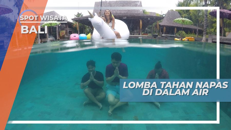 Lomba Tahan Napas Dalam Air, Di Kolam Renang Umalasan Krobokan Bali