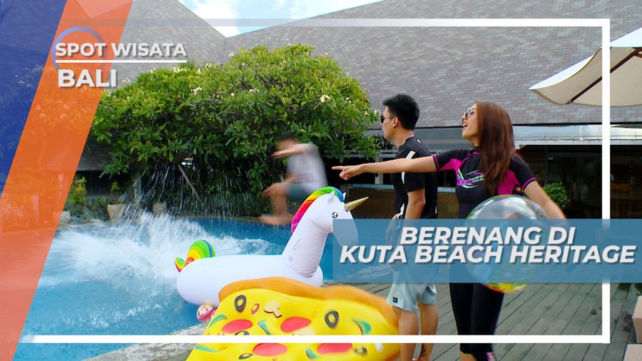 Mencoba Kolam Renang di Kuta Bali