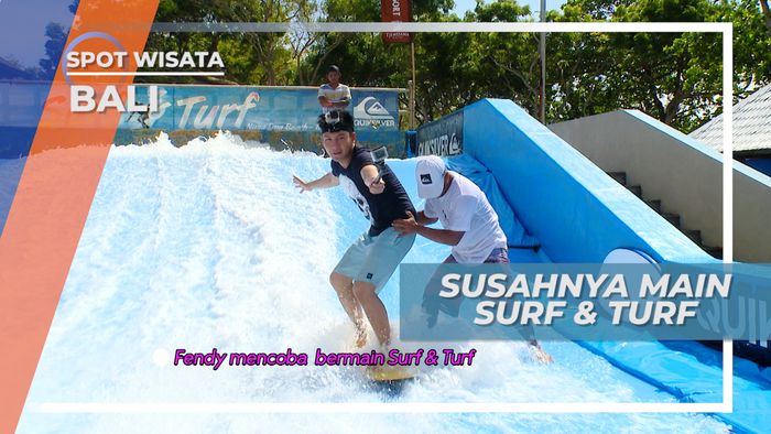 Ternyata Tidak Mudah Berselancar Ombak Buatan di Nusa Dua Bali