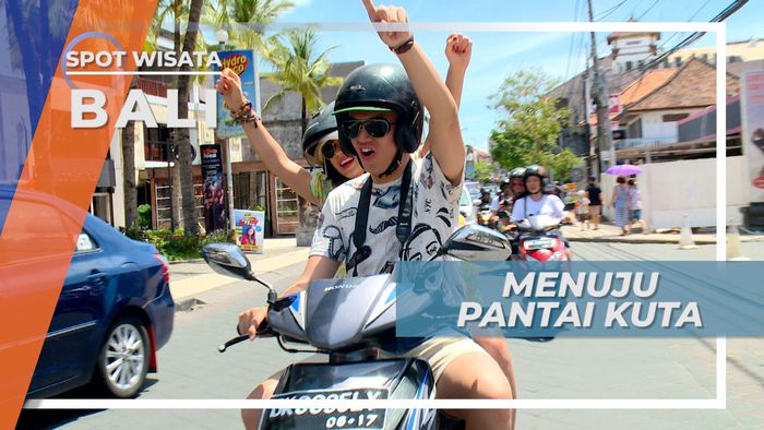 Serunya Bermotor Menembus Kemacetan Menuju Pantai Paling Terkenal di Bali