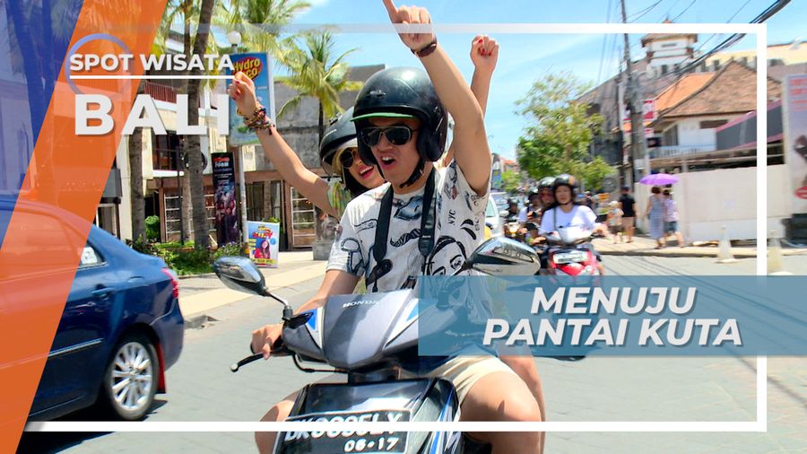 Serunya Bermotor Menembus Kemacetan Menuju Pantai Paling Terkenal di Bali