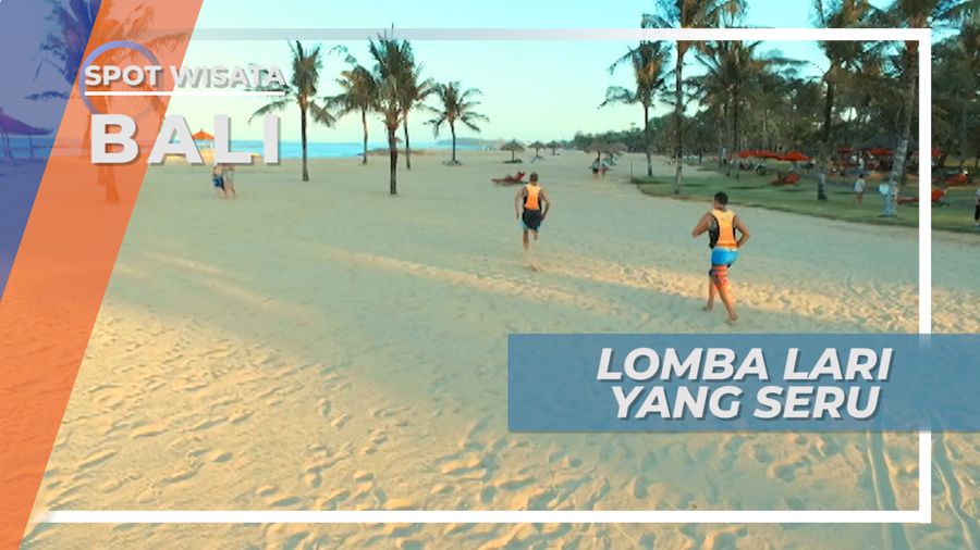 Nusa Dua, Adu Cepat Balap Lari di Tepi Pantai, Bali