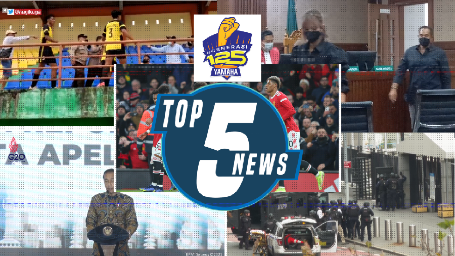 Top 5: Eks Pemain Timnas Tendang Penonton, Jokowi Sindir Kapolda-Kapolres
