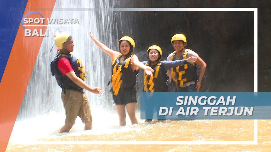 Air Terjun Yang Mengobati Sedikit Ketegangan Selama Mengarungi Sungai Ayung Ubud Bali