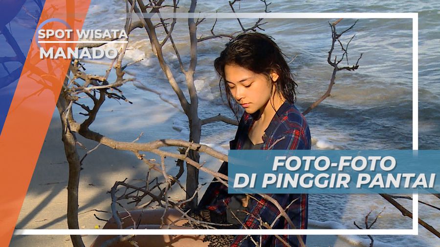 Pemandangan Pantai Siladen yang Indah Menjadi Daya Tarik untuk Berfoto, Manado