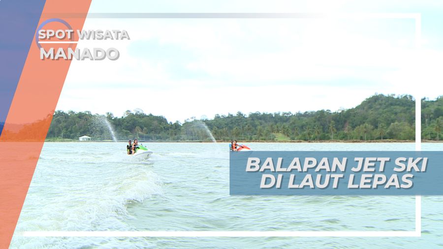 Adu Cepat Tancap Gas, Seru-seruan Balapan Jet Ski di Laut Lepas, Manado