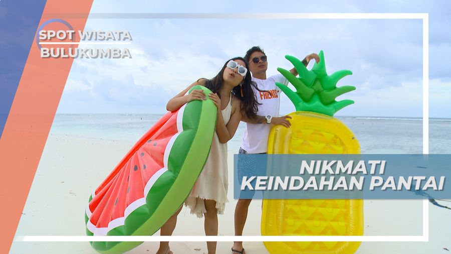 Pantai Bara, Menikmati Segarnya Udara Pagi Dengan Bermain Floaties, Bulukumba