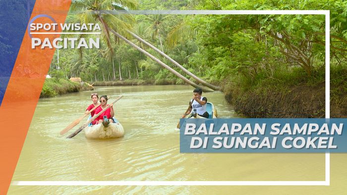 Mengarungi Sungai Cokel dengan Sampan, Pacitan