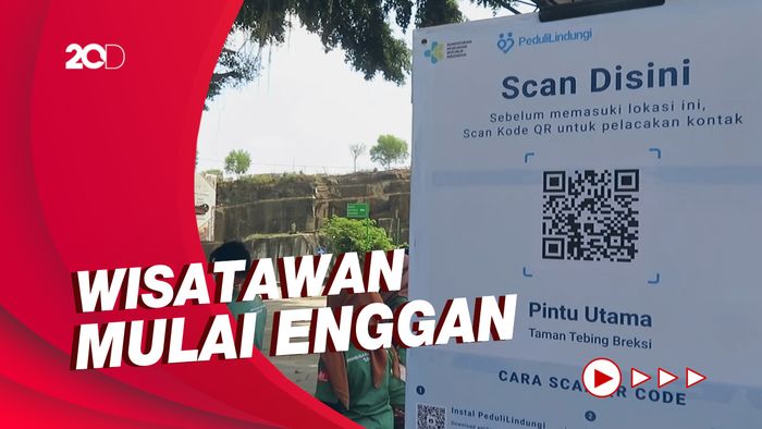 Scanning QR Code PeduliLindungi di Yogyakarta Mulai Kendor